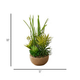 flower pot ceramic green grass 11x5 china