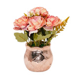 flower pot ceramic pink peony 8x4 china