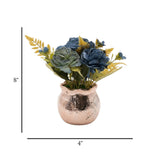 flower pot ceramic grey peony 8x4 china