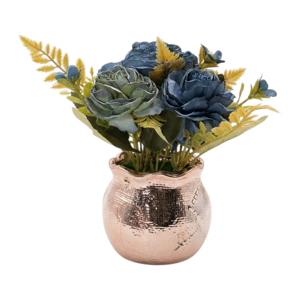 flower pot ceramic grey peony 8x4 china