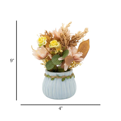 flower pot peach seeds floral 9x4 china