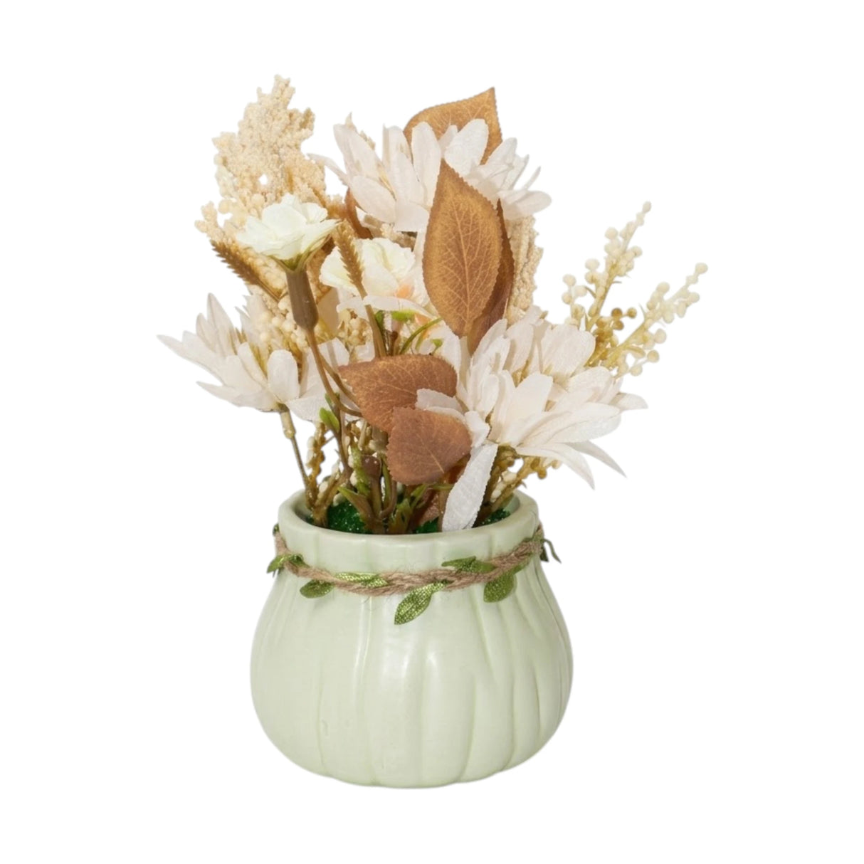 flower pot off white seeds floral 9x4 china
