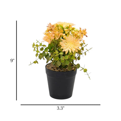 flower pot plastic orange florist daisy 9x3.3 china