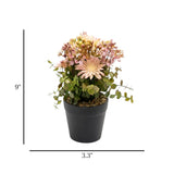 flower pot plastic purple florist daisy 9x3.3 china