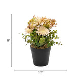 flower pot plastic brown florist daisy 9x3.3 china