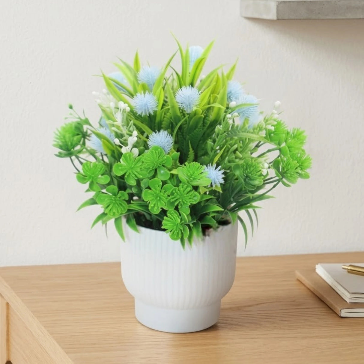 flower pot plastic blue mums 9x4 china