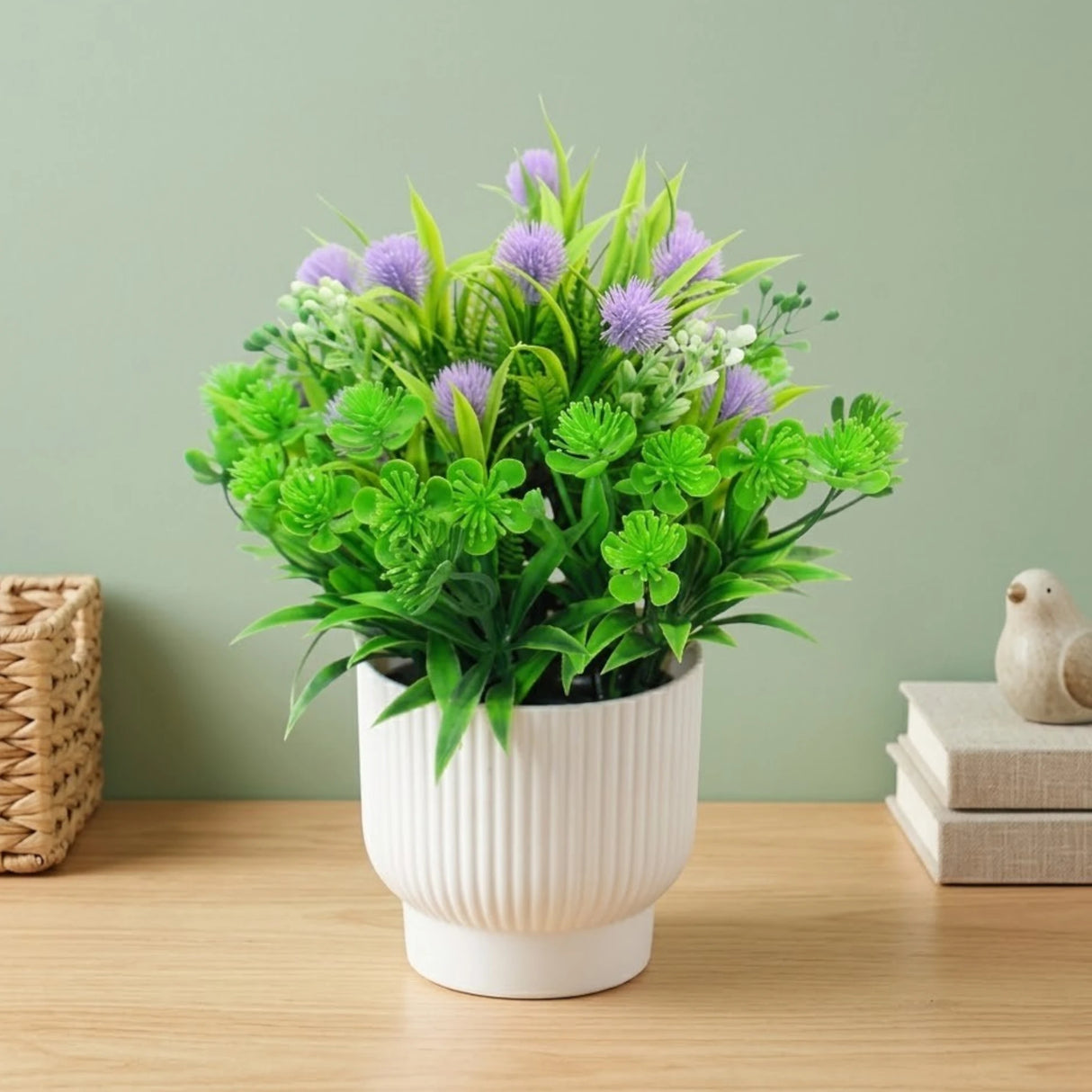 flower pot plastic purple mums 9x4 china