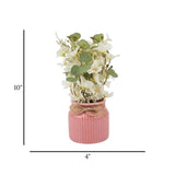 flower pot off white blossom 10x4 china