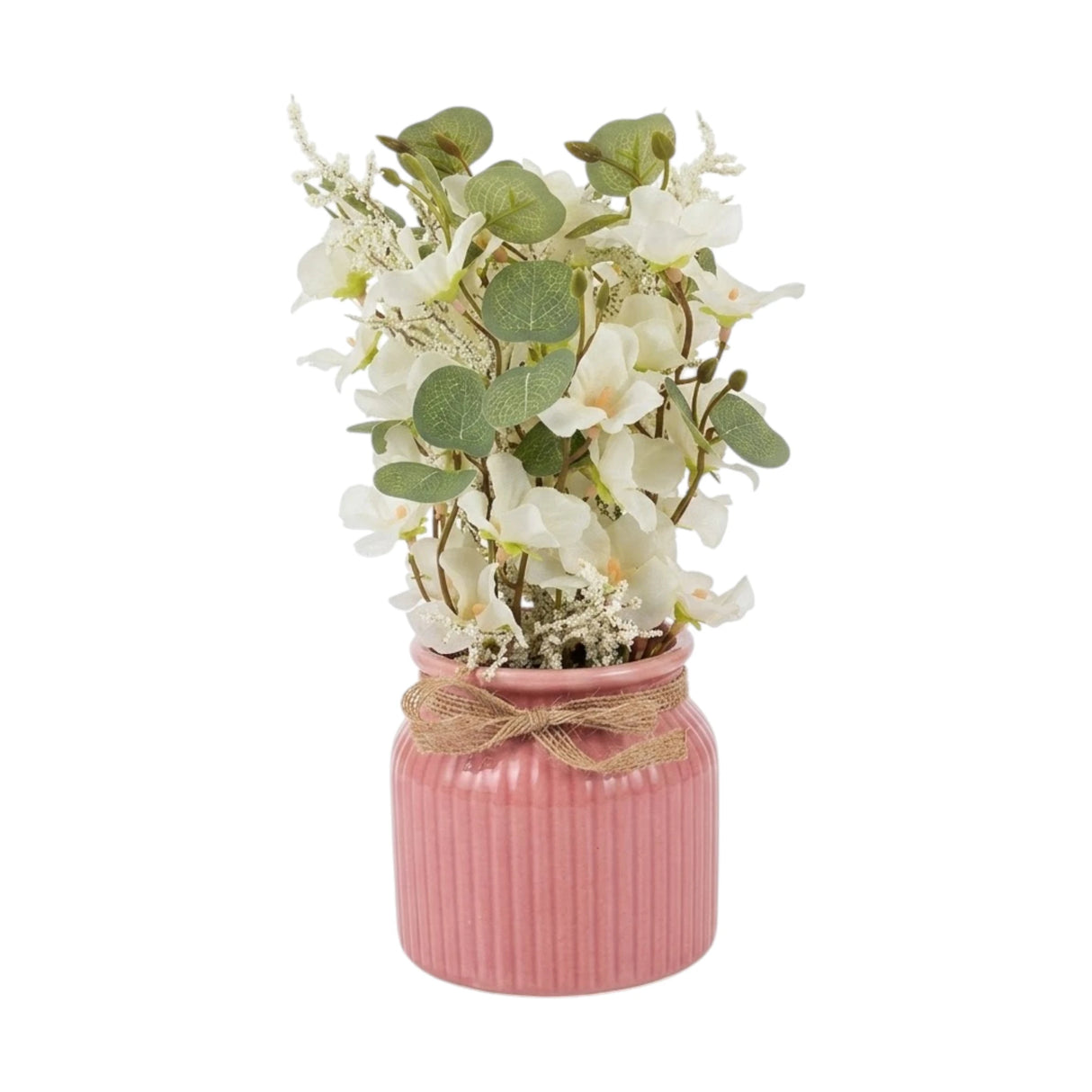 flower pot off white blossom 10x4 china