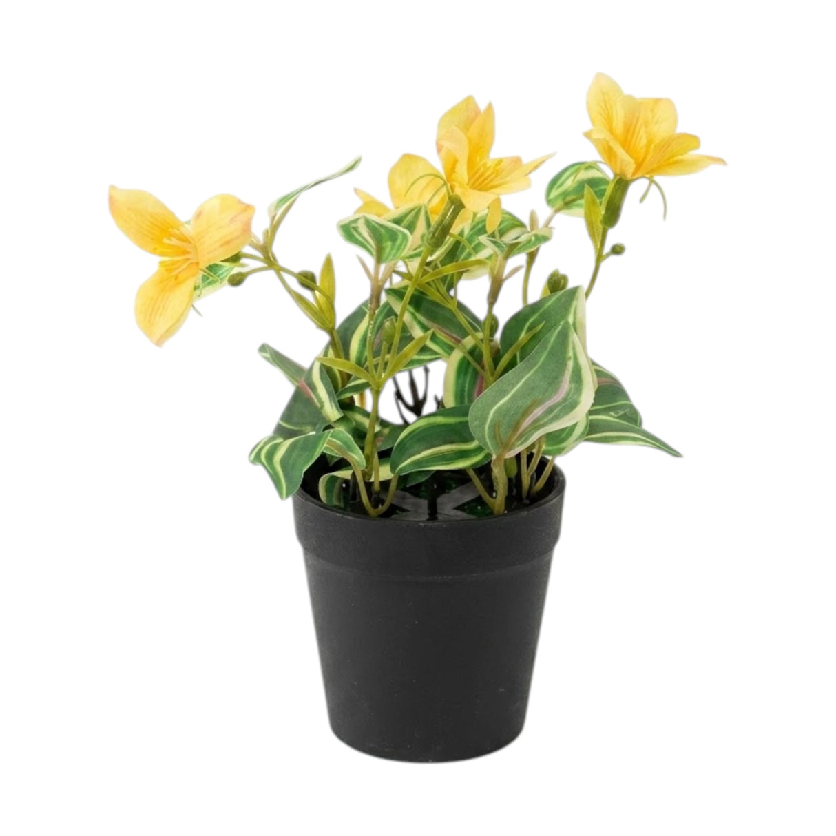 flower pot plastic yellow lily 9x4 china