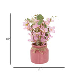flower pot pink blossom 10x4 china