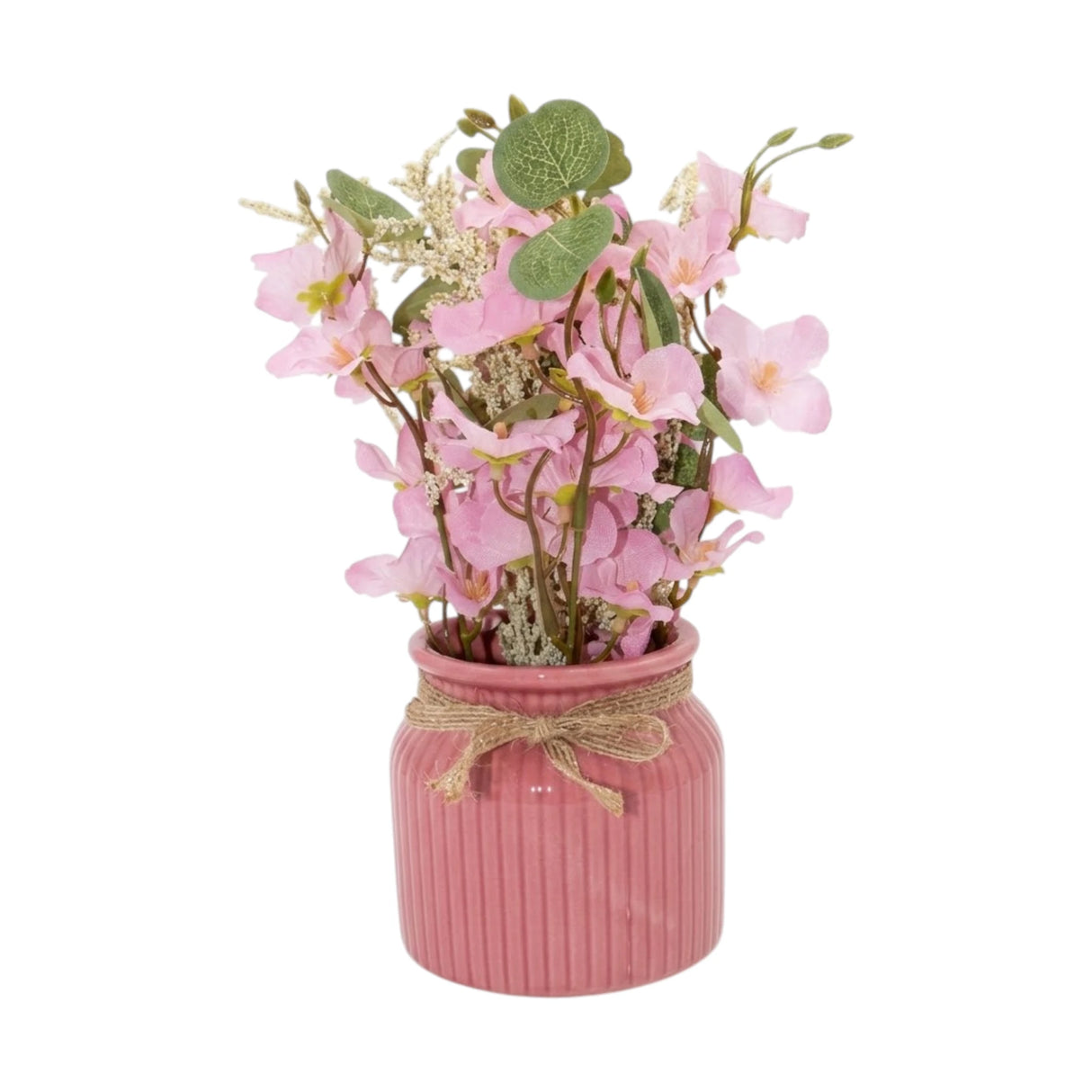 flower pot pink blossom 10x4 china