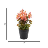 flower pot plastic pink star 10x4 china