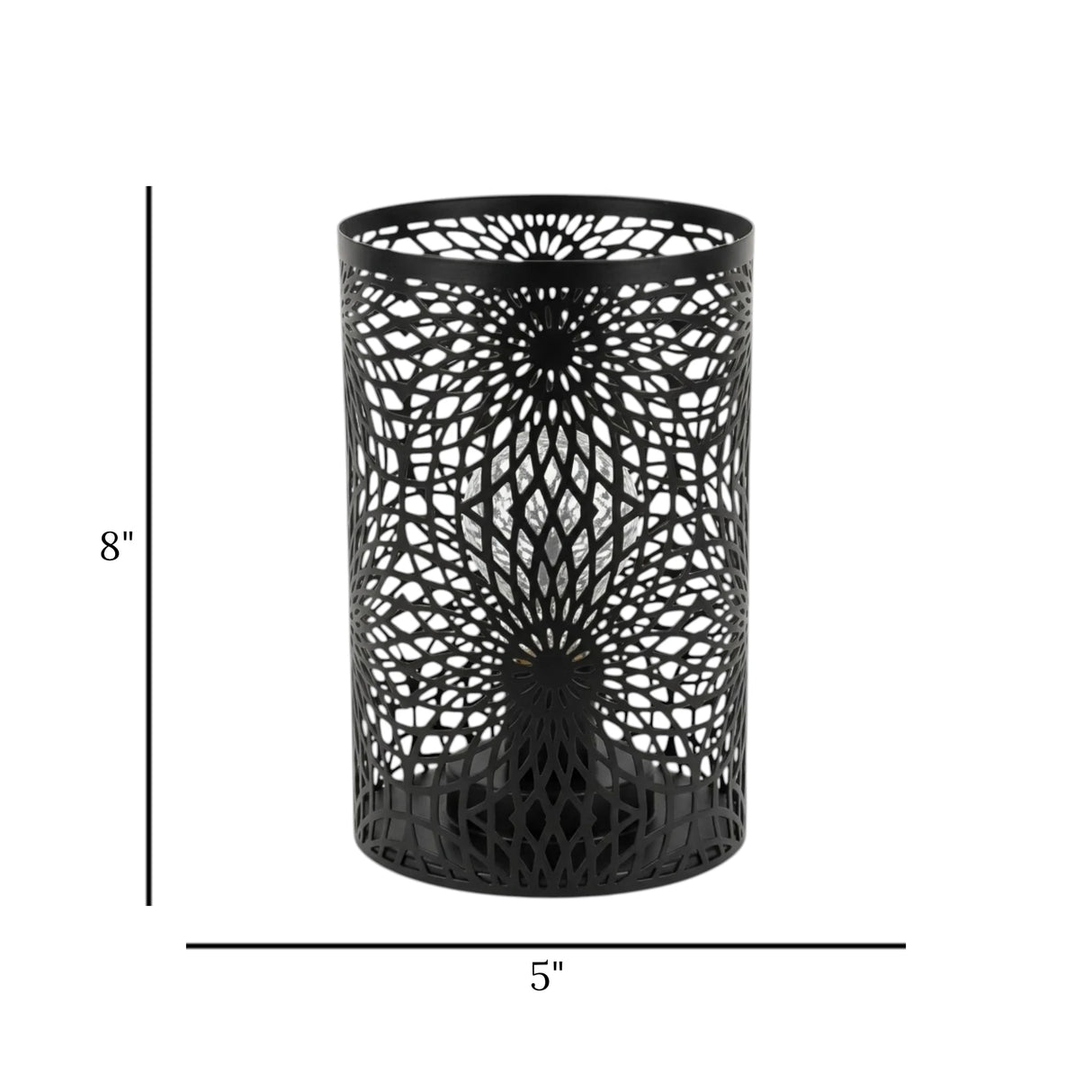 metal led lantern black 8''x5'' china