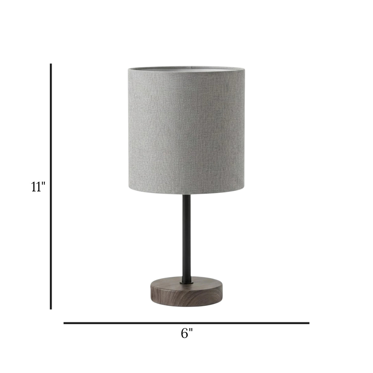 ceramic table lamp dusty 11''x6'' china
