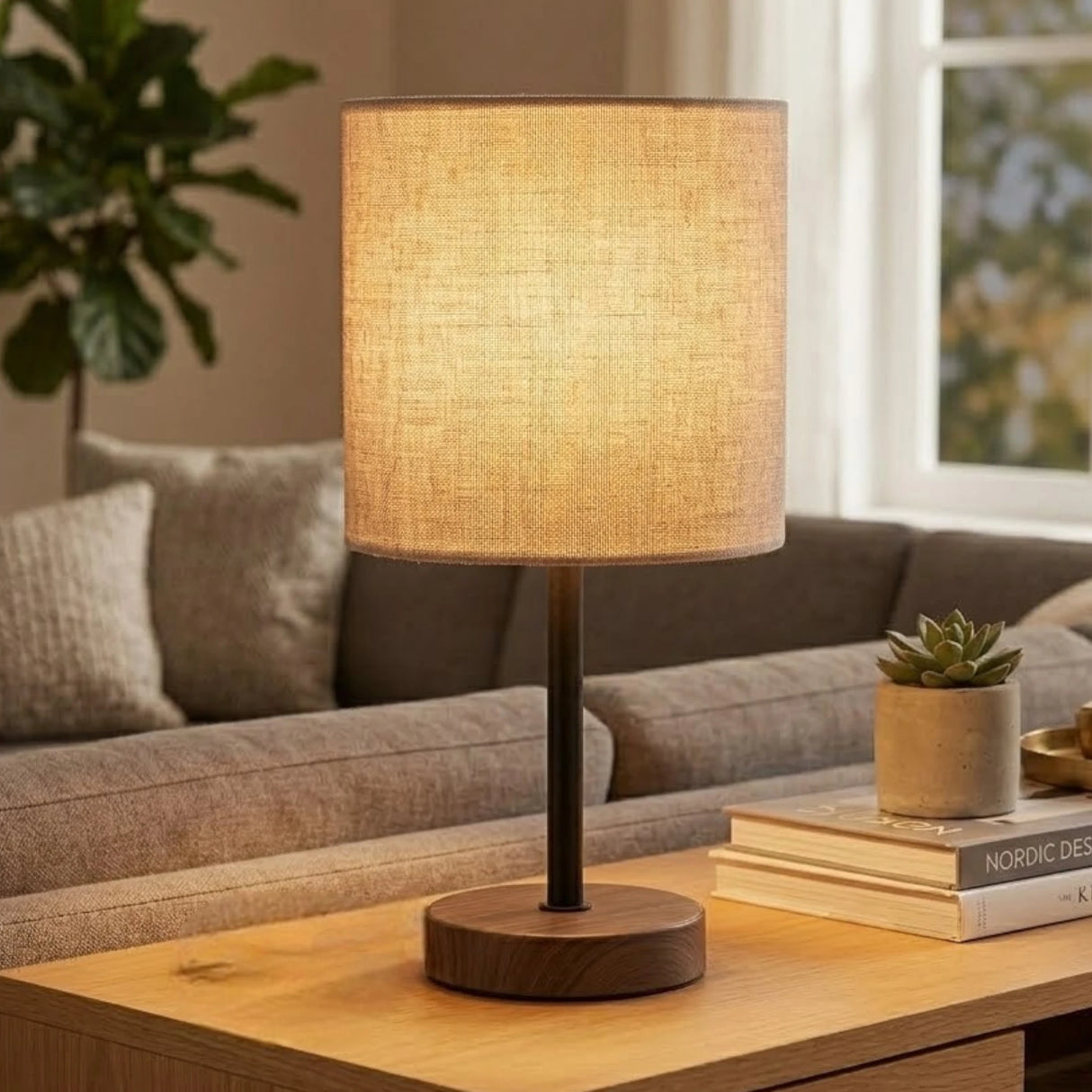 ceramic table lamp dusty 11''x6'' china