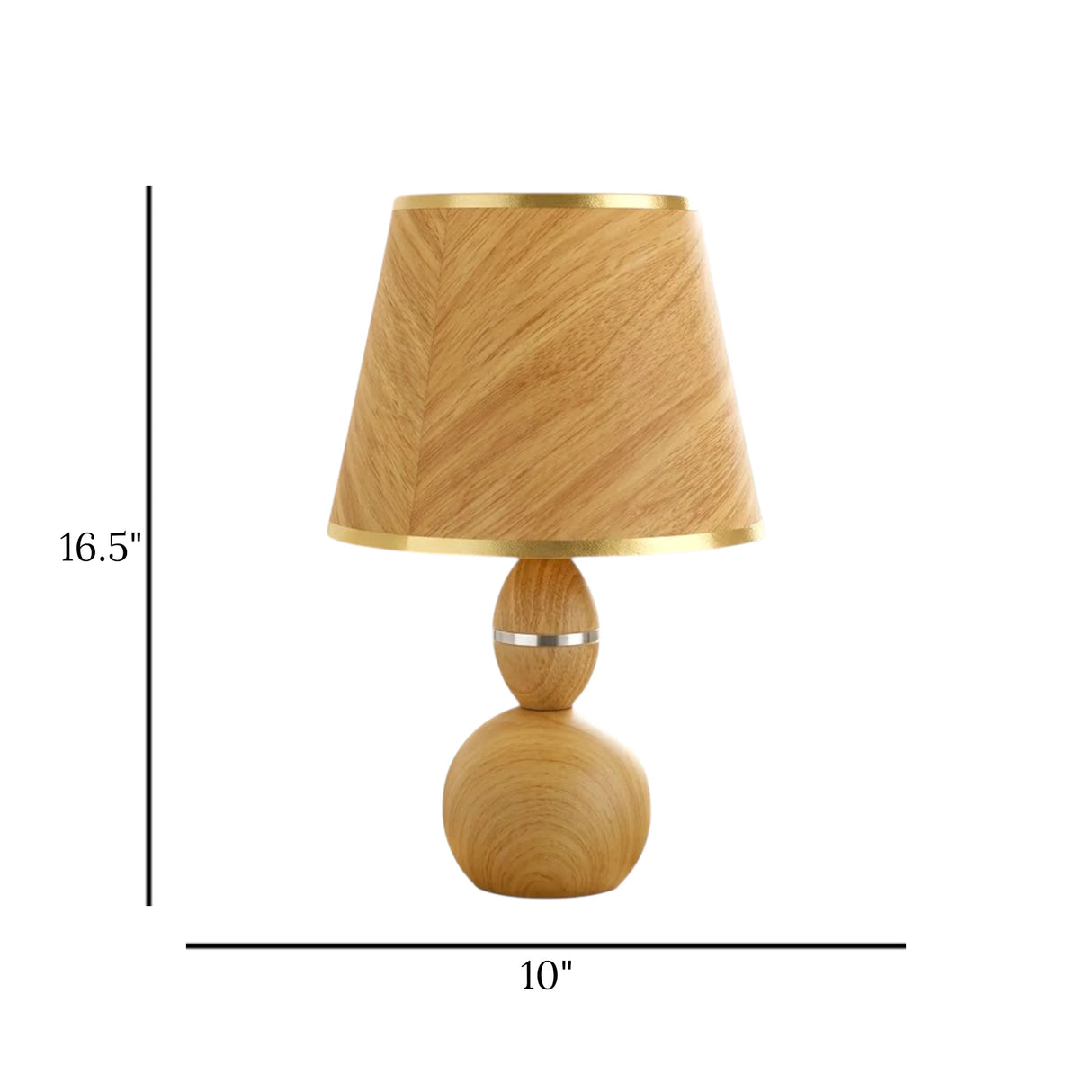 wooden table lamp candy 16.5''x10'' china