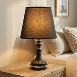 metal table lamp black 16.5''x10'' china