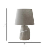 ceramic table lamp white 13''x8'' china