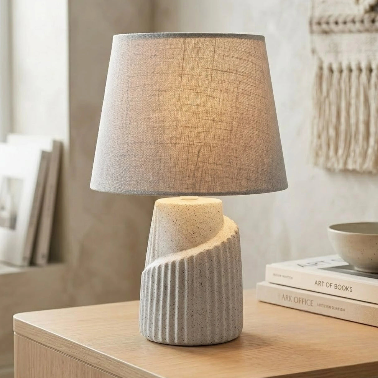 ceramic table lamp white 13''x8'' china