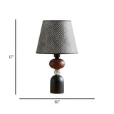 metal table lamp black 17''x10'' china
