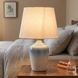 ceramic table lamp 2tone blue 13''x8'' china