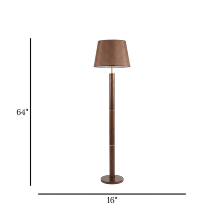 metal floor lamp brown 64''x16'' china