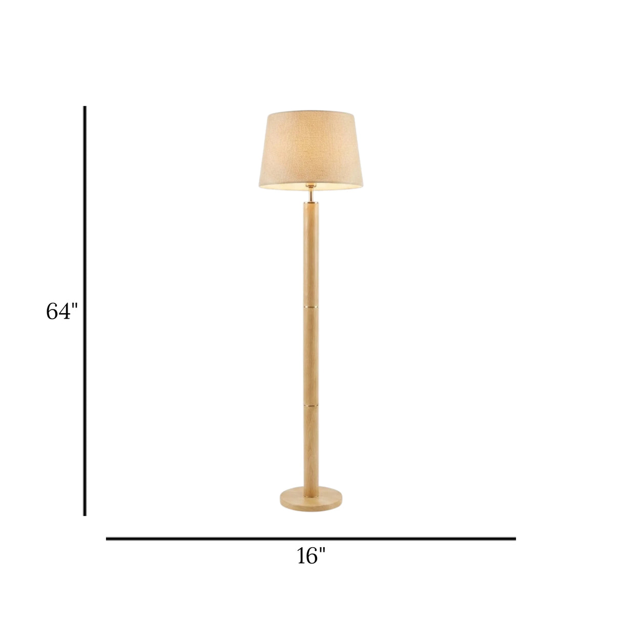 metal floor lamp cream 64''x16'' china