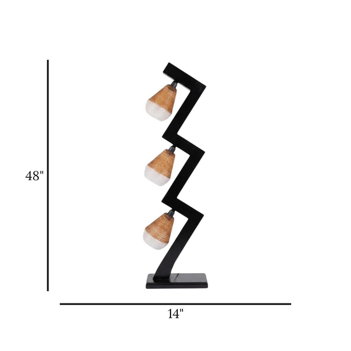 floor lamp wood 777 48''x14''