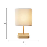 table lamp wooden base 10 x 5 china