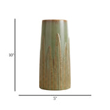 ceramic vase textured leaves parrot large 10x5 china