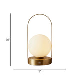 table touch lamp globe golden 10x5 china