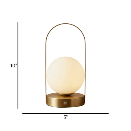 table touch lamp globe golden 10x5 china