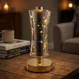 acrylic touch lamp golden flake golden & black 9x4 china