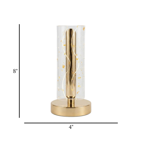 acrylic touch lamp golden flake wavy 8x4 china
