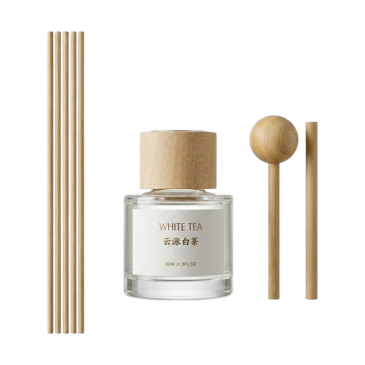 diffuser white tea 50ml 3"x2" china