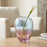 glass vase multi shine 8''x4'' china