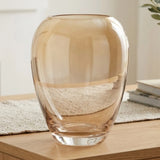 glass vase golden 8''x4'' china