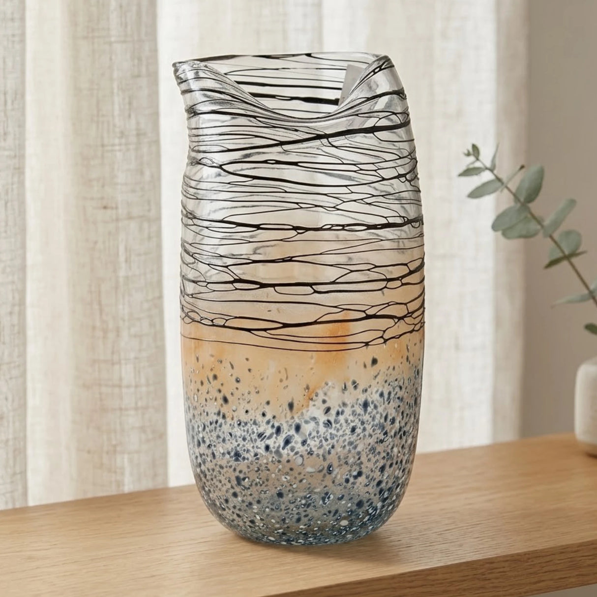 modern glass vase multi small 10.5''x4.5'' china
