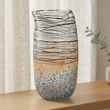 modern glass vase multi small 10.5''x4.5'' china