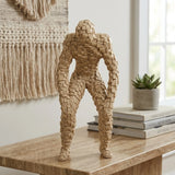 statue mosaic lazy man fiber dusty 13''x5'' china