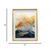 quranic frame ayat-ul-kursi blue&white 16"x12" china