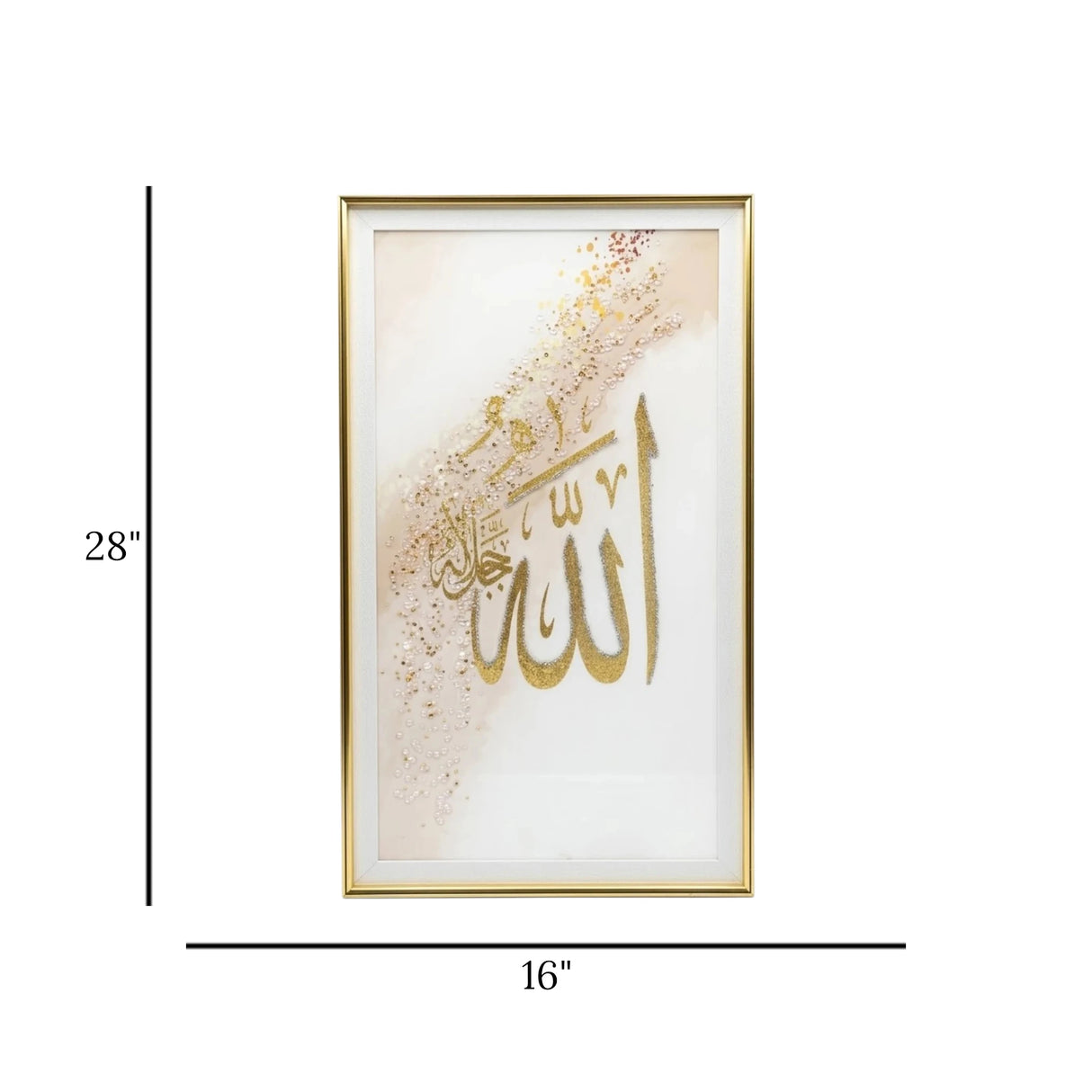 quranic frame allah 28"x16" china