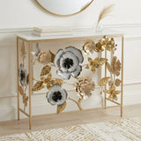 metal cansole table marble white flower 31.5''x38'' china