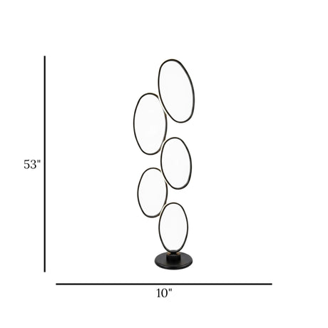 led floor lamp 5 zero black 53''x10'' china