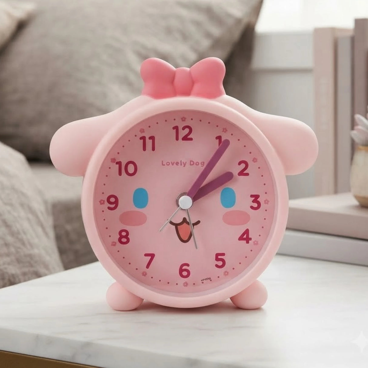 alarm clock dog pink 5''x5'' china