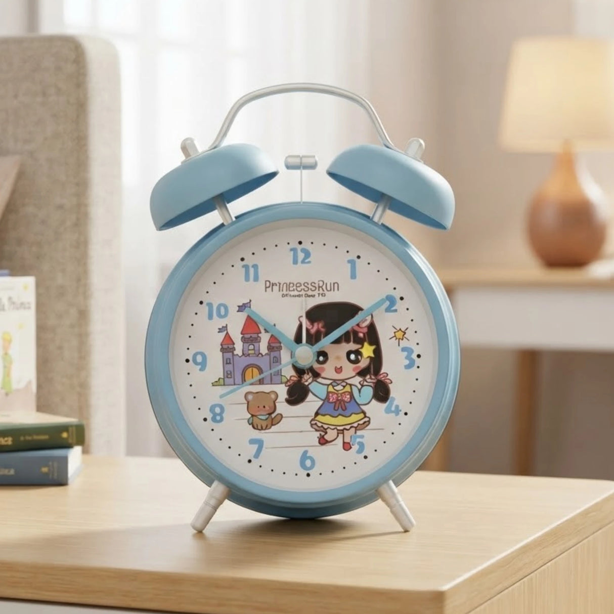 alarm clock princess blue 5''x3'' china