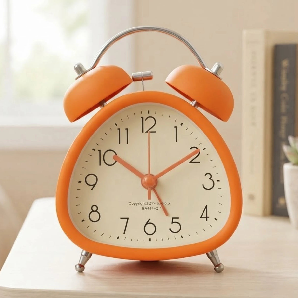 alarm clock triangle orange 4.5''x3'' china