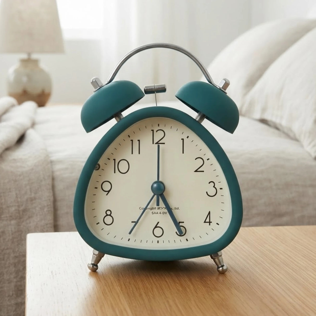 alarm clock triangle zinc 4.5''x3'' china