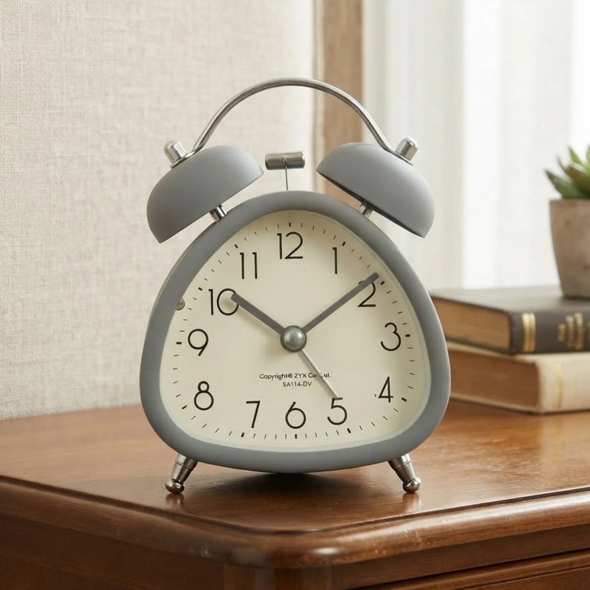 alarm clock triangle grey 4.5''x3'' china